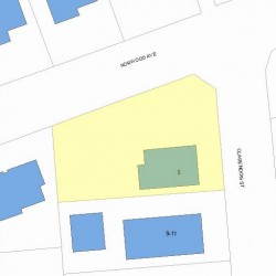 5 Clarendon St, Newton MA  02460-2020 plot plan