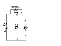 79 Prince St, Newton MA  02465-2632 floor plan
