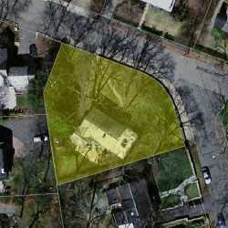 1 Gammons Rd, Newton MA  02468-1215 aerial view