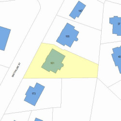 161 Brookline St, Newton MA 02467 plot plan