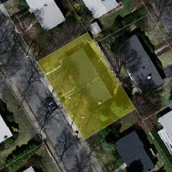 52 Hazelhurst Ave, Newton MA 02465-1341 aerial view