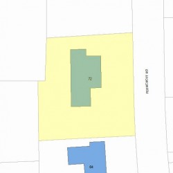 72 Ferncroft Rd, Newton MA  02468-1214 plot plan