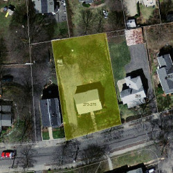 275 Webster St, Newton MA 02466-2105 aerial view