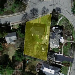 6 Alban Rd, Newton MA  02468-1911 aerial view