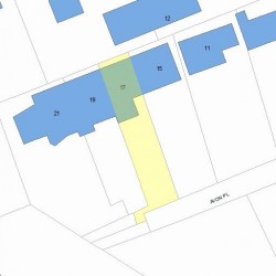 17 Avon Pl, Newton MA  02458-1511 plot plan