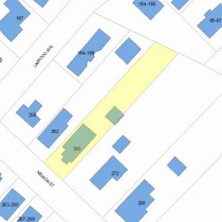 266 Nevada St, Newton MA 02460-1466 plot plan
