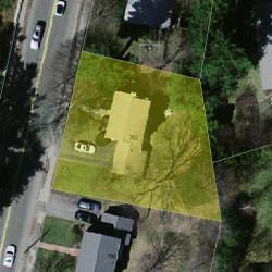 782 Walnut St, Newton MA 02459-1717 aerial view