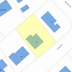 85 Albert Rd, Newton MA 02466-1300 plot plan