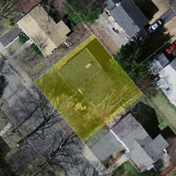 68 Wade St, Newton MA  02461-1723 aerial view