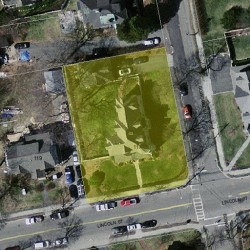 111 Lincoln St, Newton MA  02461-1529 aerial view