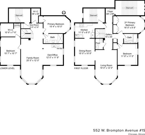 552 Brompton Ave, Chicago IL  60657-1881 exterior