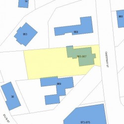 965 Chestnut St, Newton MA 02464-1101 plot plan