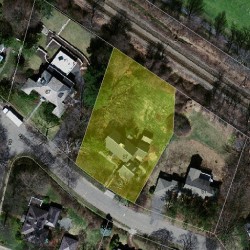 57 Dorset Rd, Newton MA 02468-1457 aerial view
