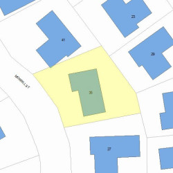 35 Morrill St, Newton MA 02465-1345 plot plan