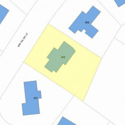 469 Brookline St, Newton MA 02459-3143 plot plan