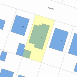 18 Dana Rd, Newton MA 02465-1118 plot plan
