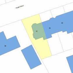 66 Webster St, Newton MA 02465-1819 plot plan
