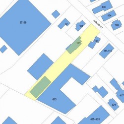 103 Adams St, Newton MA 02458-1116 plot plan