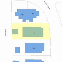 7 Westbourne Rd, Newton MA 02459-1617 plot plan