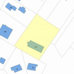 318 River St, Newton MA  02465-1438 plot plan