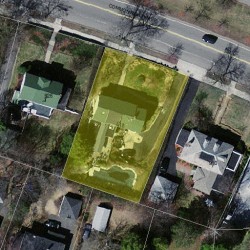 918 Commonwealth Ave, Newton MA 02459-1040 aerial view