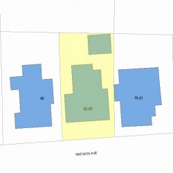 83 Madison Ave, Newton MA  02460-1904 plot plan