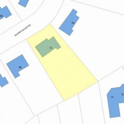 78 Roundwood Rd, Newton MA 02464-1217 plot plan