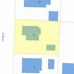 66 Oxford Rd, Newton MA  02459-2405 plot plan
