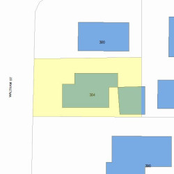 384 Waltham St, Newton MA 02465-1935 plot plan