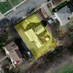 9 Chapin Rd, Newton MA 02459-1806 aerial view