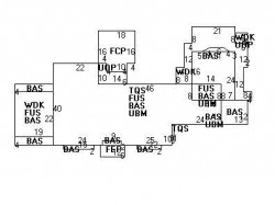 227 Temple St, Newton MA 02465-2332 floor plan