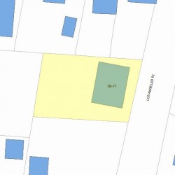 71 Los Angeles St, Newton MA 02458-1018 plot plan