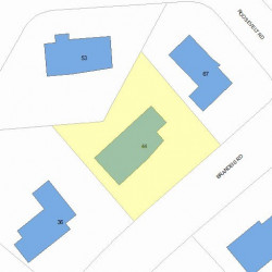 44 Brandeis Rd, Newton MA  02459-2709 plot plan
