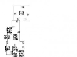 73 Cornell St, Newton MA  02462-1320 floor plan
