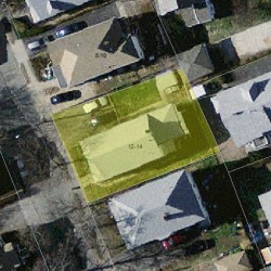 14 Capital St, Newton MA  02458-1302 aerial view