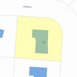 130 Andrew St, Newton MA 02461-2103 plot plan