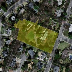 227 Temple St, Newton MA 02465-2332 aerial view