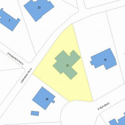 28 Osborne Path, Newton MA 02459-3543 plot plan