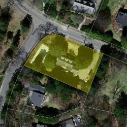 257 Prince St, Newton MA  02465-2954 aerial view