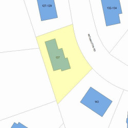 137 Withington Rd, Newton MA 02460-2037 plot plan