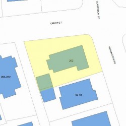 252 Cabot St, Newton MA 02460-2041 plot plan