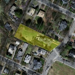 93 Hancock St, Newton MA 02466-2201 aerial view