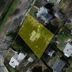 138 Albemarle Rd, Newton MA  02460-1135 aerial view