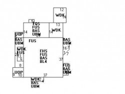65 Bellevue St, Newton MA  02458-1918 floor plan