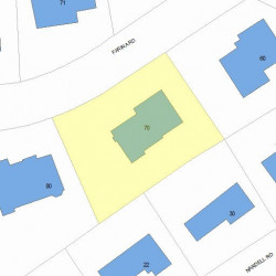 70 Farina Rd, Newton MA 02459-2860 plot plan