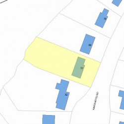 58 Kingswood Rd, Newton MA 02466-1013 plot plan