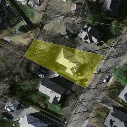 21 Salisbury Rd, Newton MA 02458-1947 aerial view