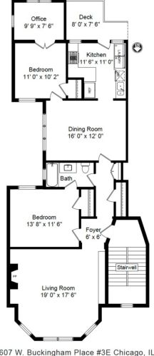 607 Buckingham Pl, Chicago IL  60657-6500 exterior