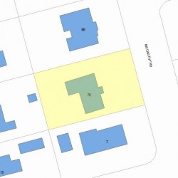 76 Mccarthy Rd, Newton MA  02459-3613 plot plan