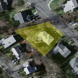 47 Great Meadow Rd, Newton MA 02459-2714 aerial view